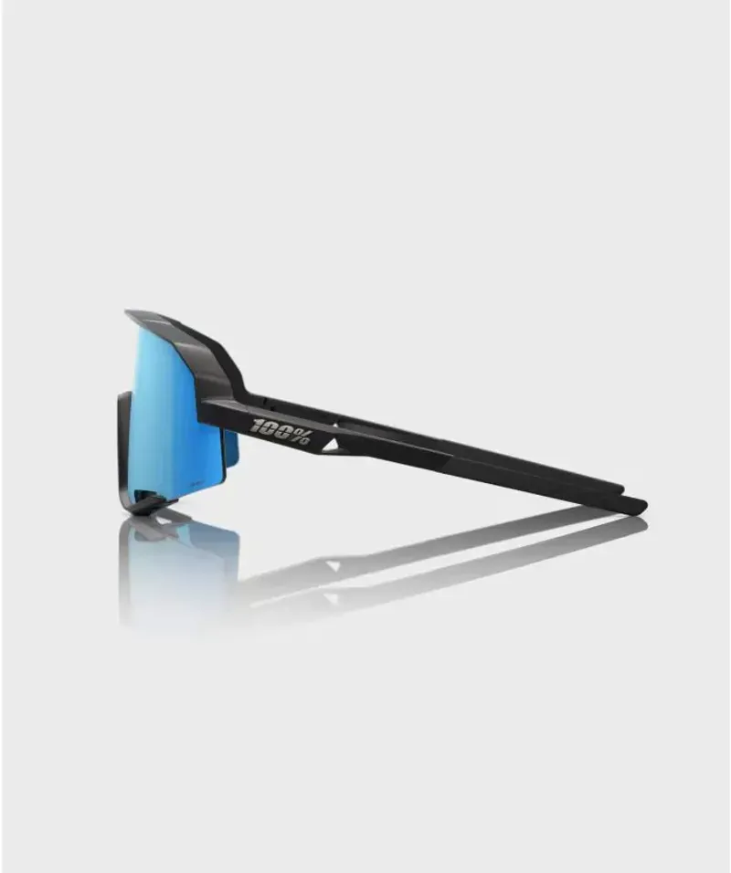 100% Slendale Glasses in Matte Black/HiPER Blue Multilayer-1