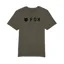 Fox Absolute Short Sleeve Premium T-Shirt in Olive Green