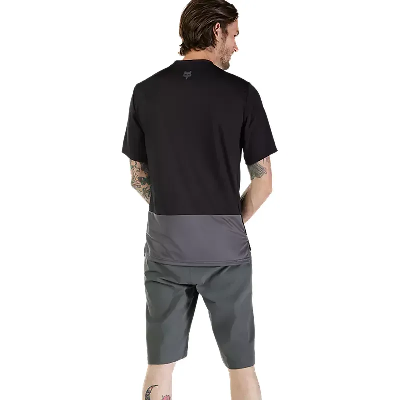 Fox Ranger Wordmark Short Sleeve Jersey in Black-3