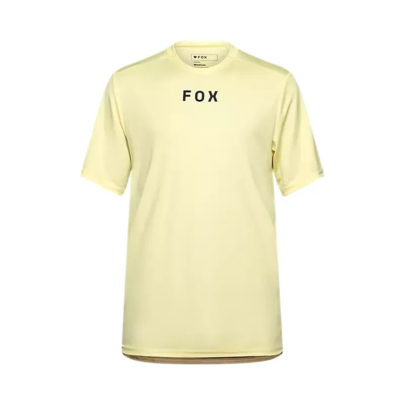 Fox Ranger Wordmark Short Sleeve Jersey in Lemonade