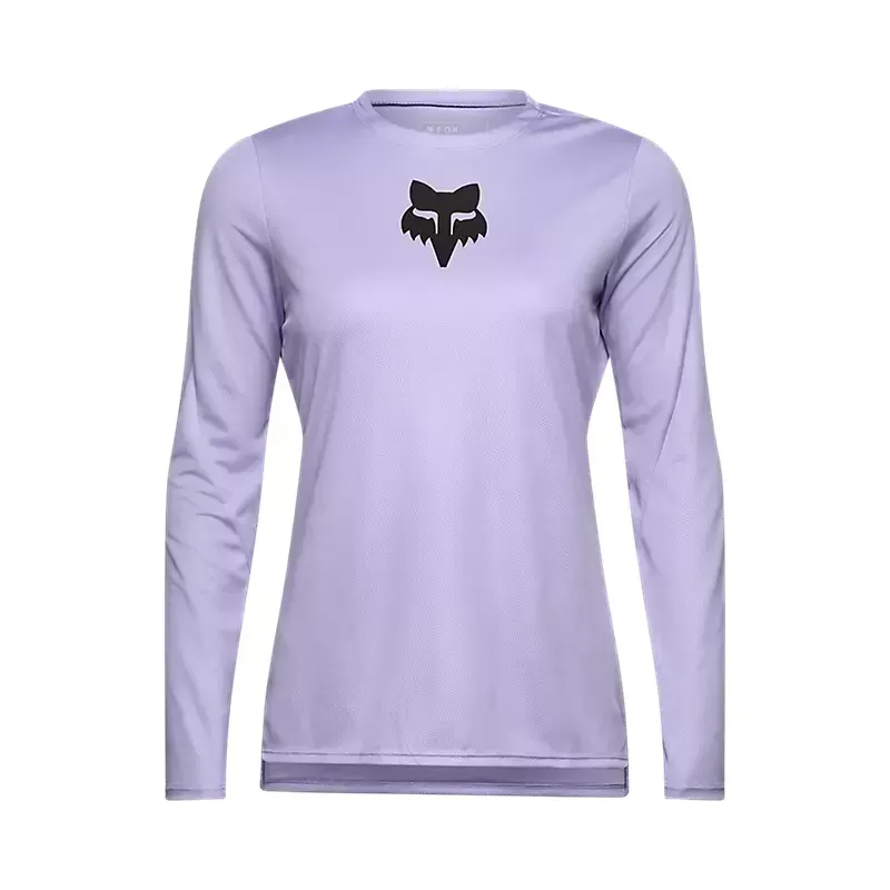 Fox Women's Ranger Fox Head Long Sleeve Jersey in Lilac