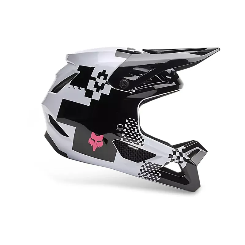 Fox Youth Rampage Digi Image Helmet in Black/White