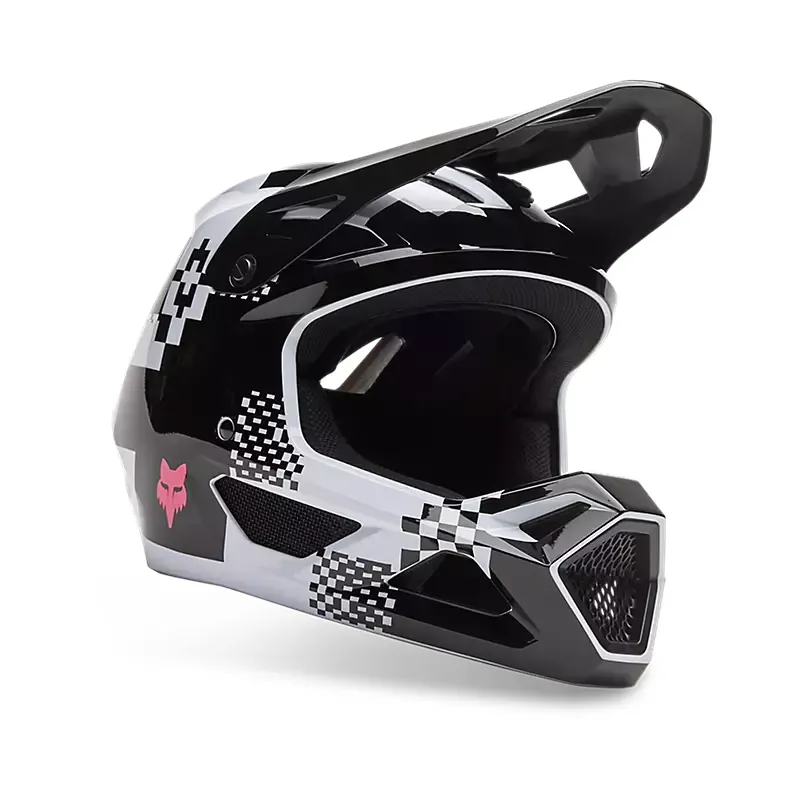 Fox Youth Rampage Digi Image Helmet in Black/White-1
