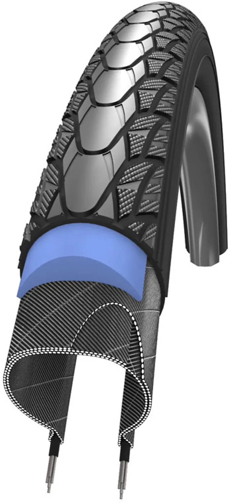 Schwalbe Marathon Tyre - Plus SmartG Evo W/chair BNR 25-540 24x1.00