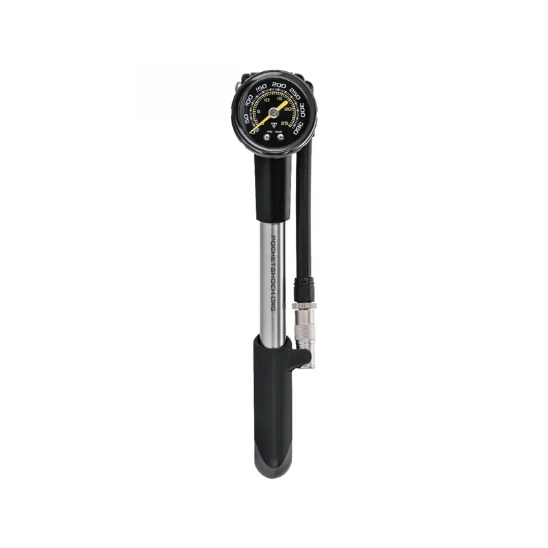 Topeak Shock Pocket DXG Pump w/Gauge in Silver
