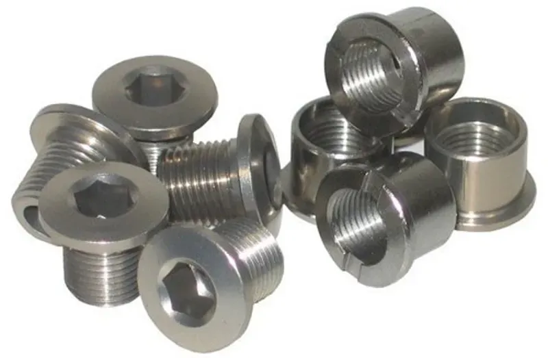 Stronglight Bicycle Components Single Chainring Bolt 5-pack in Silver