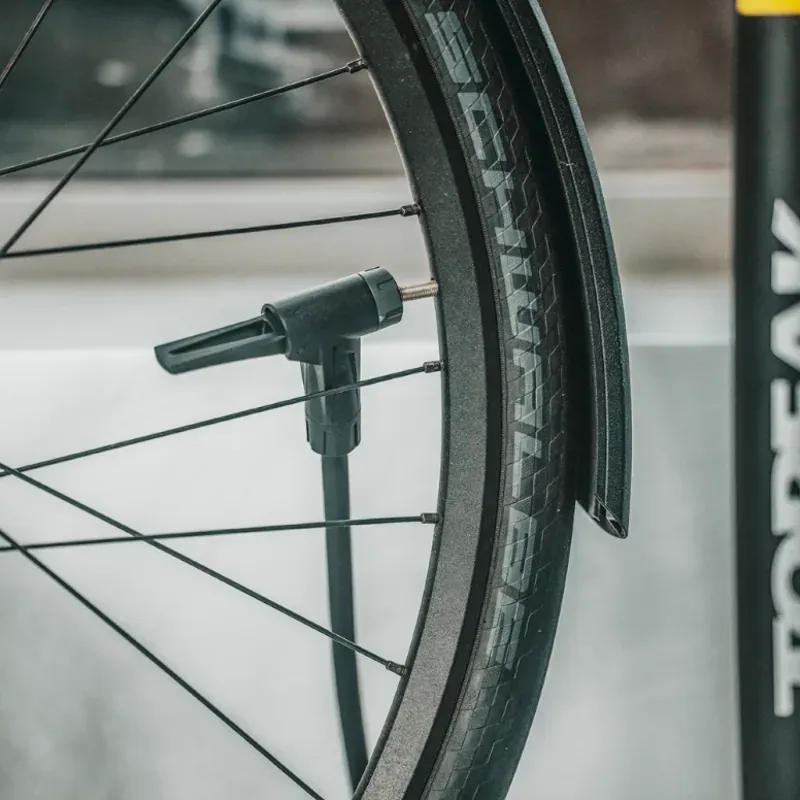 Topeak JoeBlow Sport EX Yellow Cycling Track Pump-3