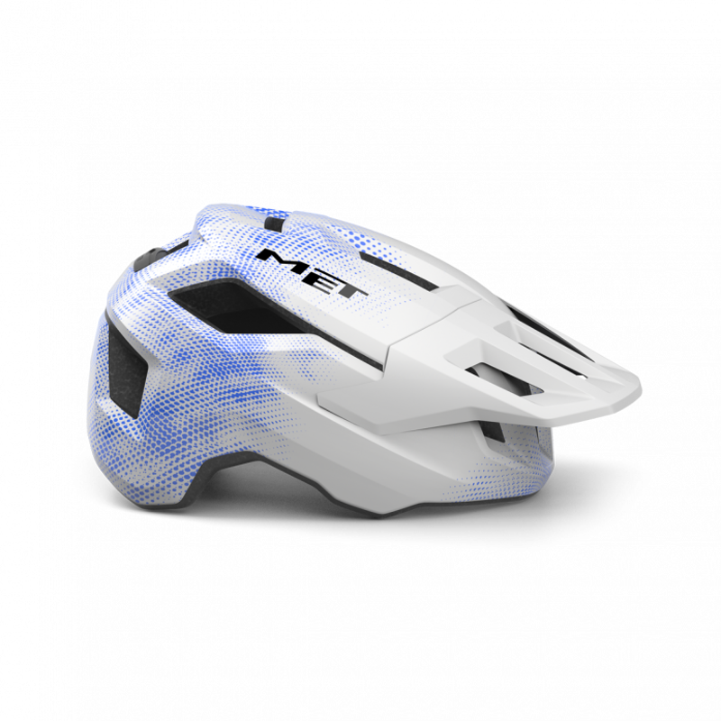 Met Shelter Youth Helmet in White/Blue-1