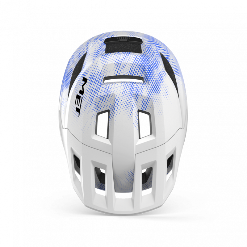 Met Shelter Youth Helmet in White/Blue-3