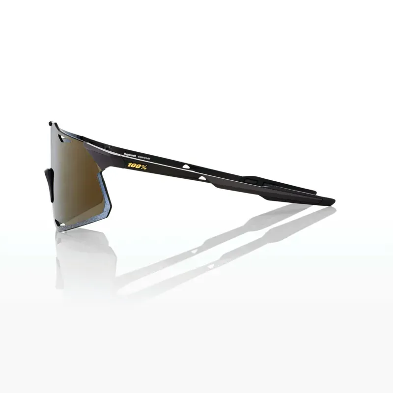 NI - 100% Hypercraft Glasses Mirror Lens in Black/Soft Gold-2