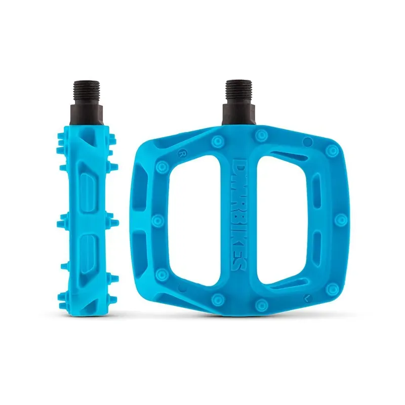 DMR - V6 Plastic Pedal - Cro-Mo Axle - Blue 97mm x 102mm