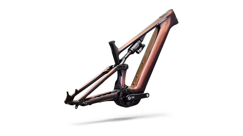 Specialized S-Works Turbo Levo 4 Frameset in Gloss Red Gold-2
