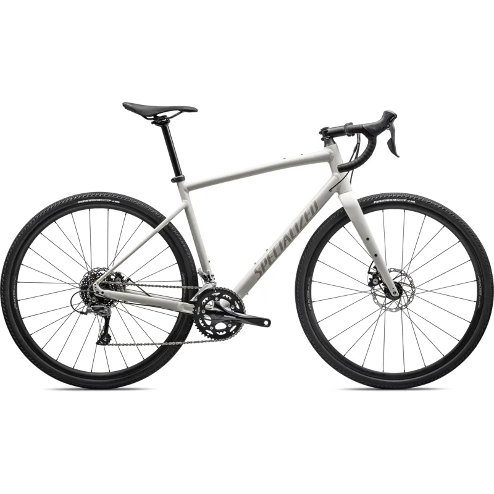Starting Gravel Bike Race Specialized Diverge E5 In Birch/White