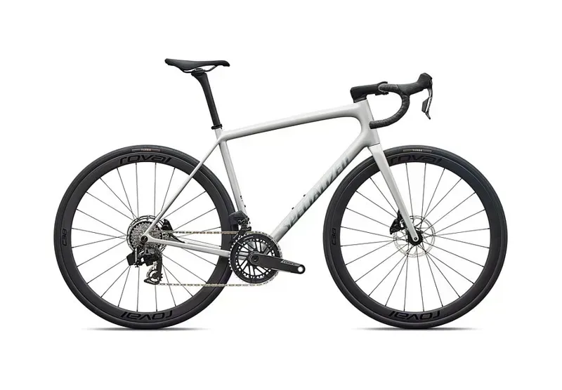 Specialized Aethos 2 Expert SRAM Force AXS Road Racing Bike in Dolomite/Shadow Silver-2