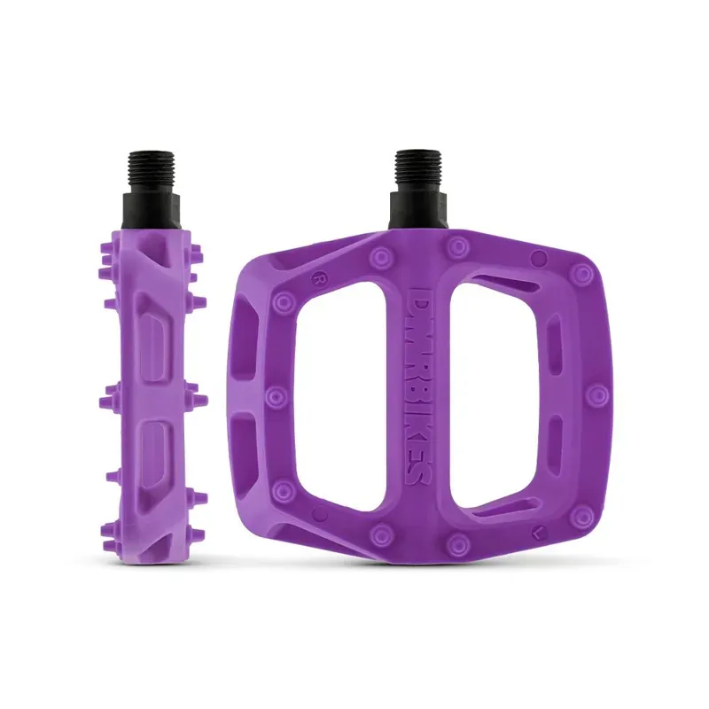 DMR V6 Plastic Pedals Cro-Mo Axle  Purple 