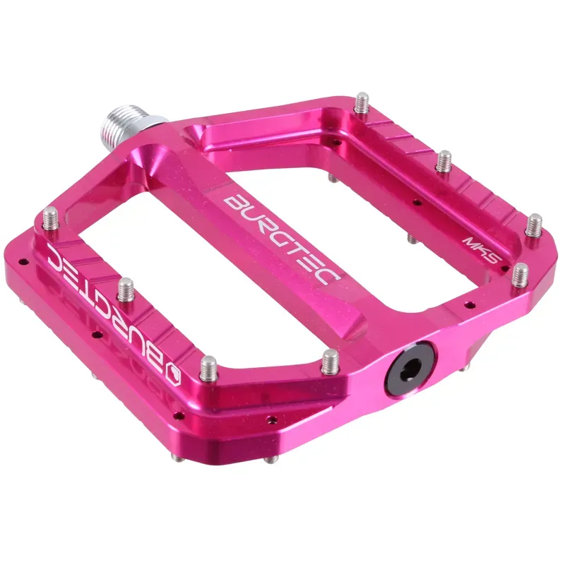 Burgtec Penthouse MK5 9/16-inch CrMo Pedals in Toxic Pink