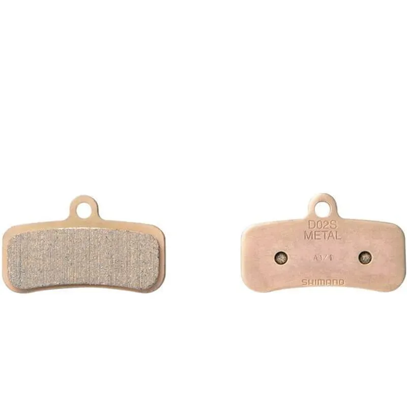 Shimano D02S Metal Brake Pads Silver 