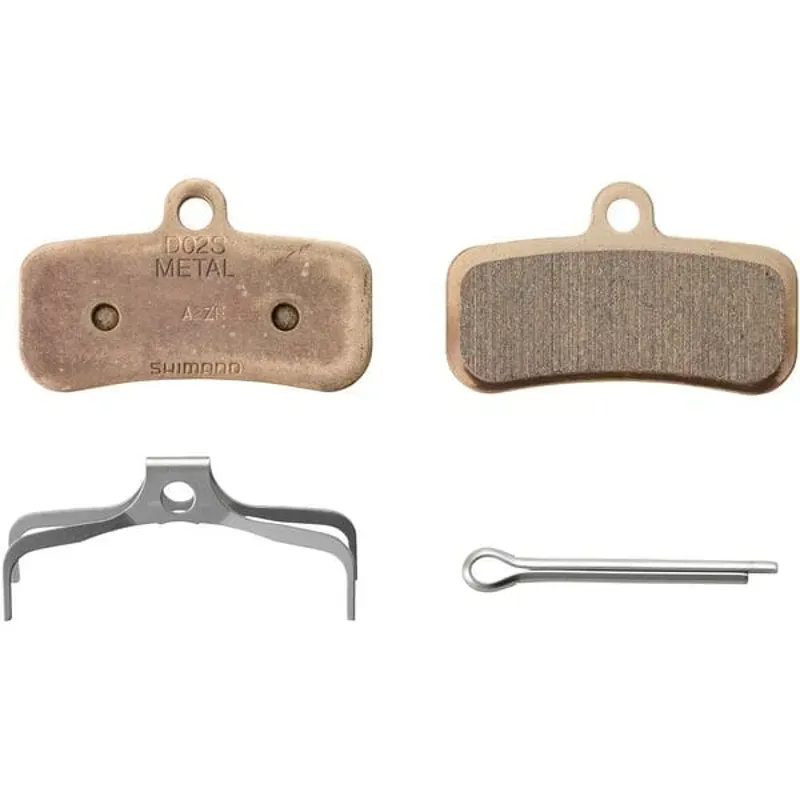 Shimano D02S Metal Brake Pads Silver -1