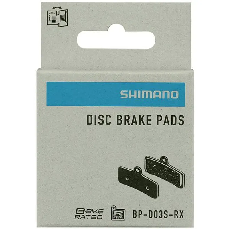 Shimano D03S Resin Pads Steel Back Silver -1
