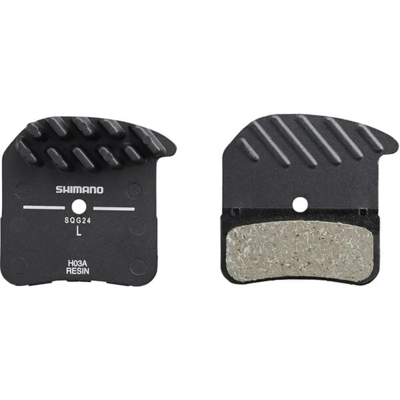 Shimano BRBX H03A Resin Pad spg Alloy Back W Fin Black pair-1
