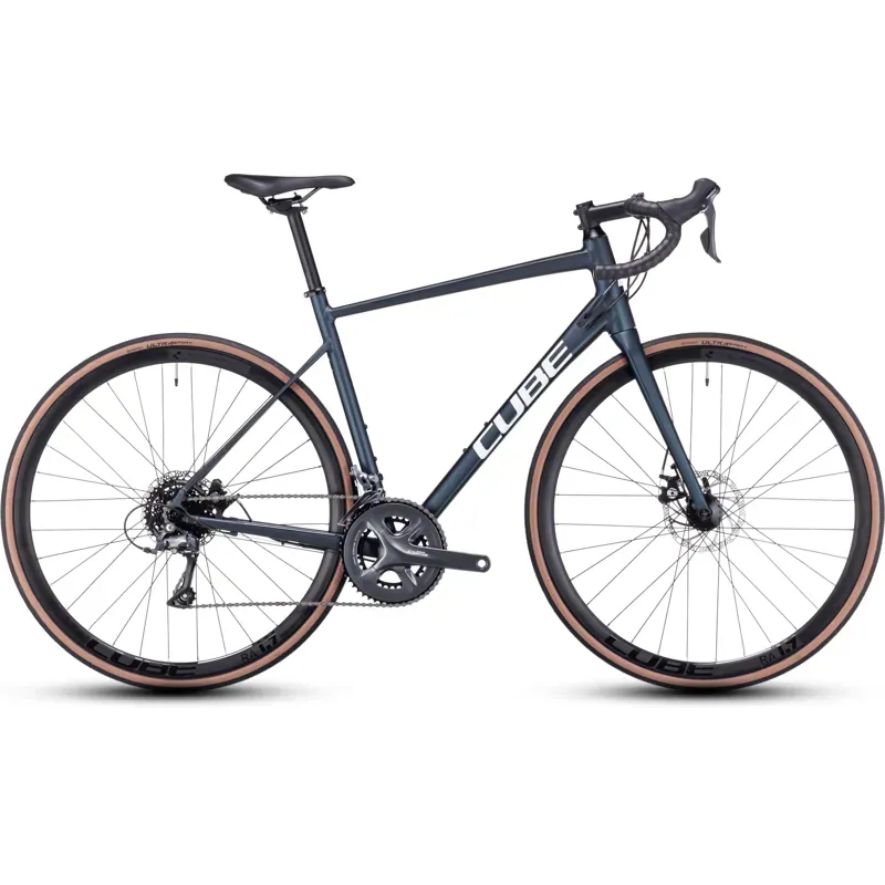 Cube Attain Road Race Bike in Deep Blue/White
