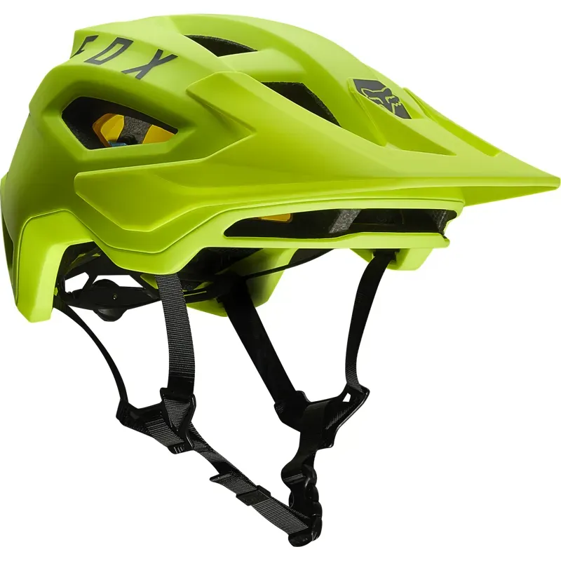 Fox Racing Speedframe MIPS Helmet in Fluorescent Yellow
