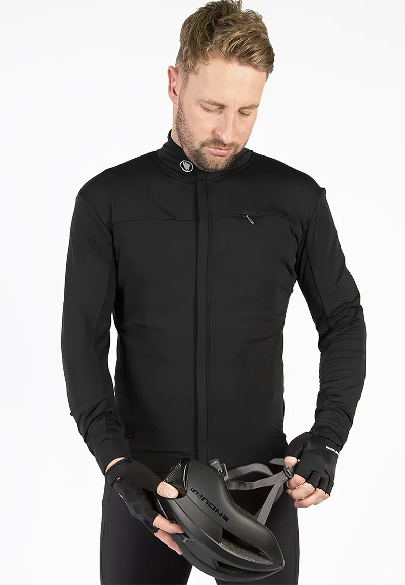 Endura Xtract Roubaix Long Sleeved Jersey in Black-8