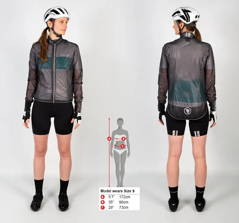 Endura FS260 Pro Adrenaline II Womens Race Cape in Black-2