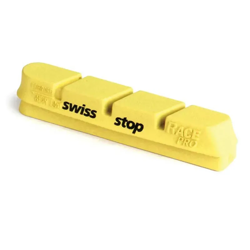 SwissStop RacePro Campagnolo Yellow King Caliper Inserts in Yellow
