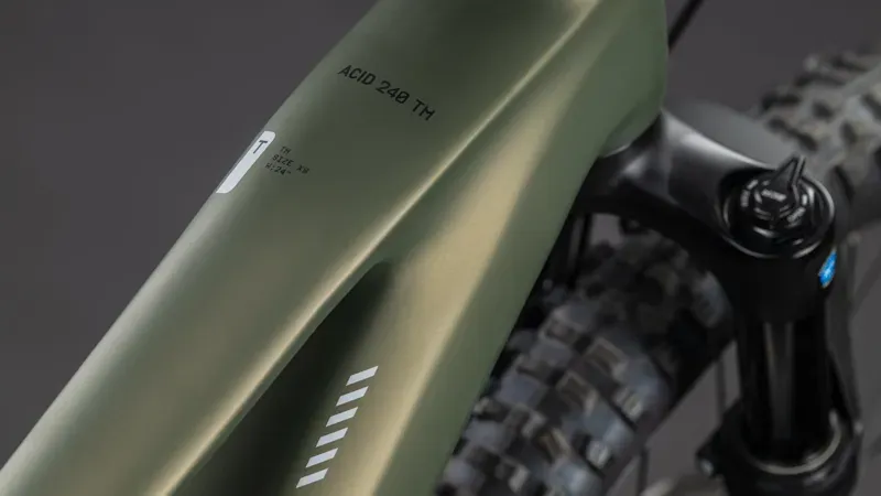 Cube Acid 240 Hybrid Rookie SLX 400x E-Kids Bike in Reed Green/Matrix-2