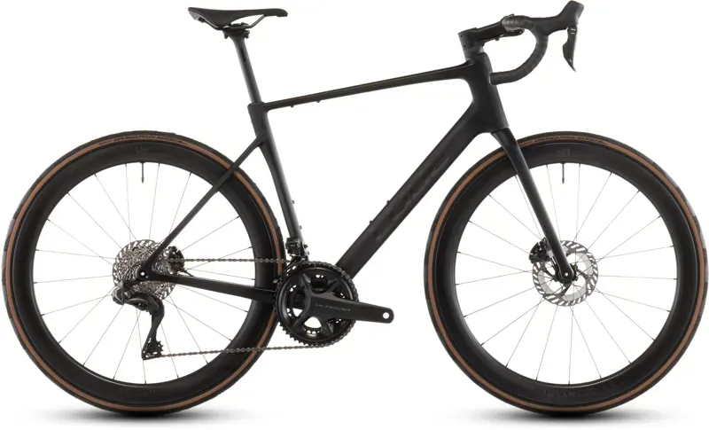 Cube Attain C62 SLT Road Bike In Carbon/Coal Chrome