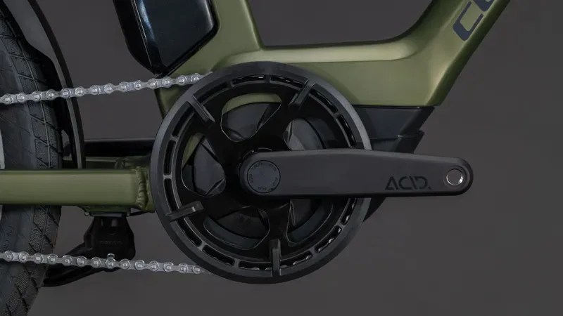 Cube Compact Hybrid Comfort 545 eMountain Bike in Reed Green/Reflex-4