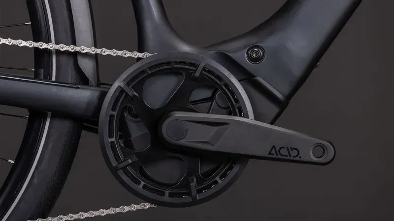 Cube Editor Hybrid Pro 400x FE Classic E-Hybrid Bike In Coal/Prism-4