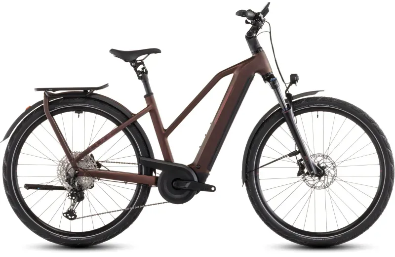 Cube Kathmandu Hybrid Pro 800Wh Electric Bike in Sunglow/Chrome - 2026-1
