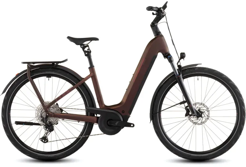 Cube Kathmandu Hybrid Pro 800Wh Electric Bike in Sunglow/Chrome - 2026-2