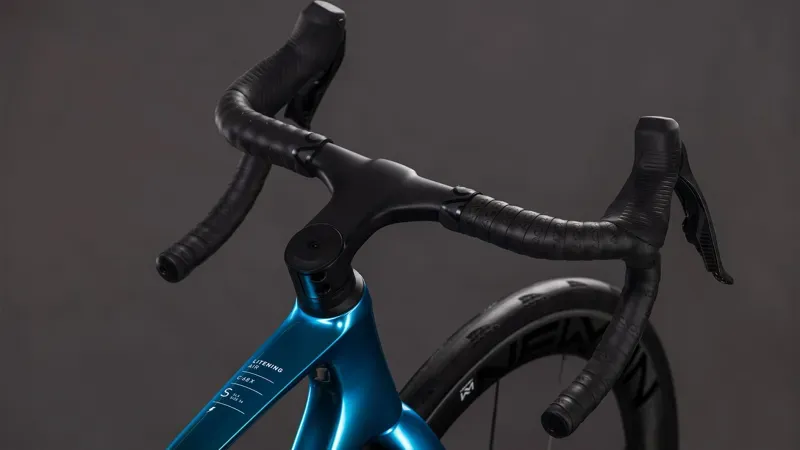 Cube Litening Air C68X SLX Road Bike in Chrome Blue/Liquid Blue-2