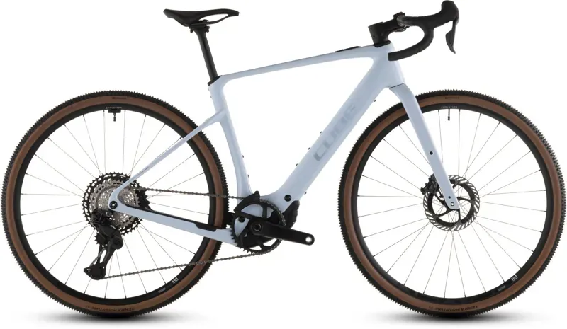 Cube Nuroad Hybrid C62 SLX 400x E-Gravel Bike in Ice Blue/Prism