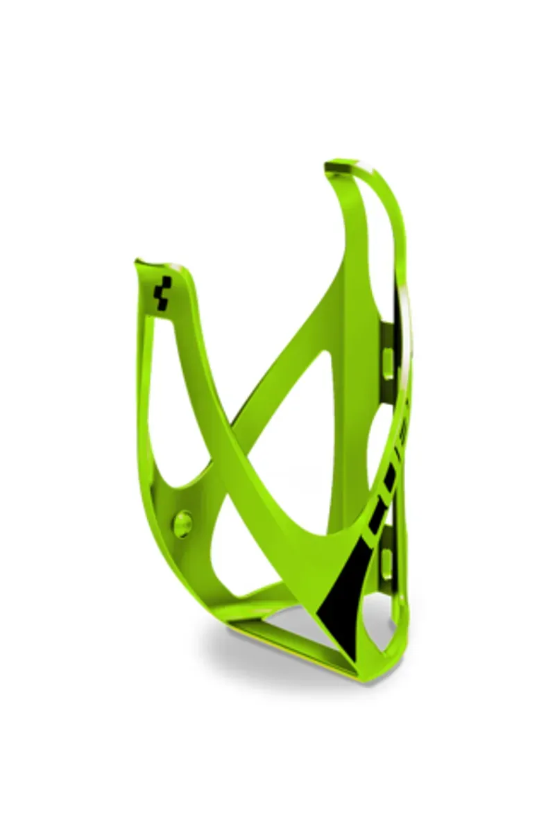 Cube HPP Bottle Cage in Matt Green/Glossy Black