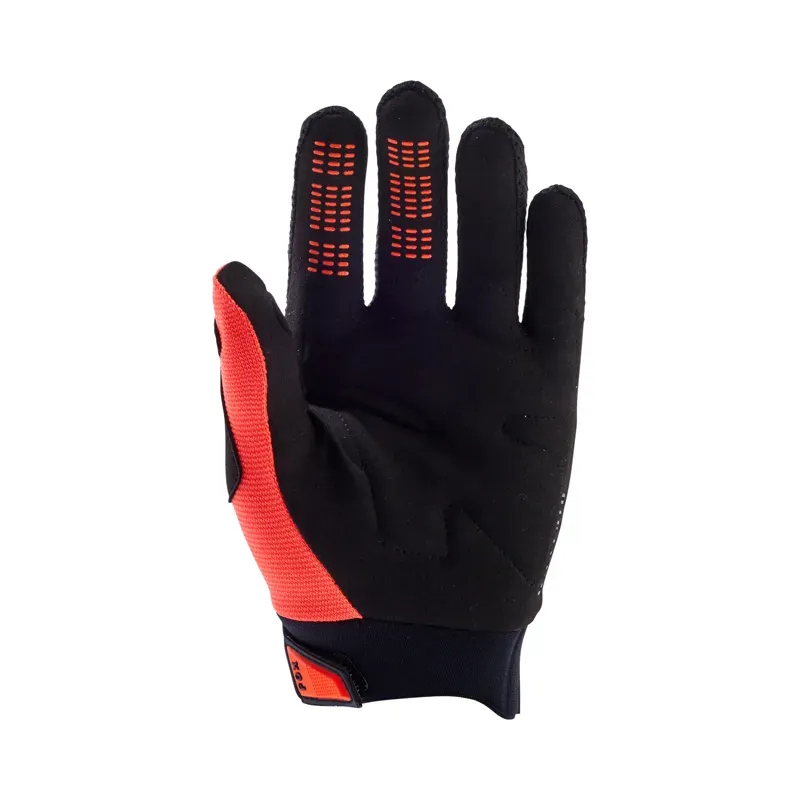 Fox Dirtpaw Youth Gloves in Fluorescent Orange-1
