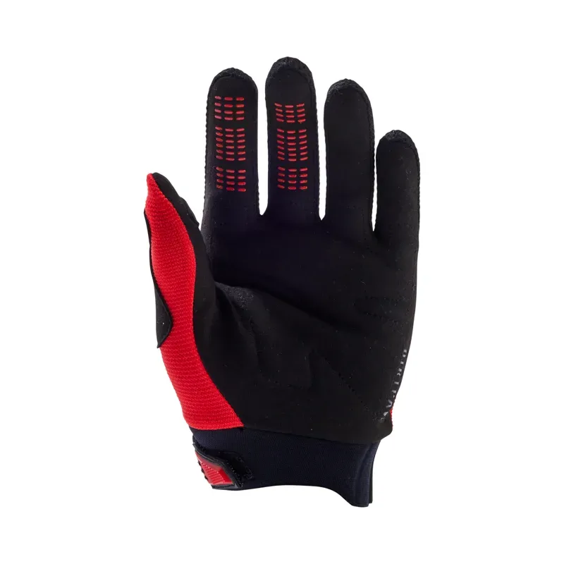 Fox Dirtpaw Youth Gloves in Fluorescent Red-1