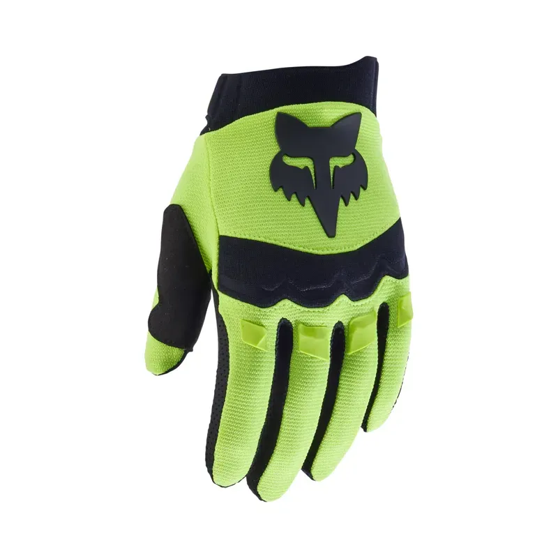 Fox Dirtpaw Youth Gloves in Fluorescent Yellow