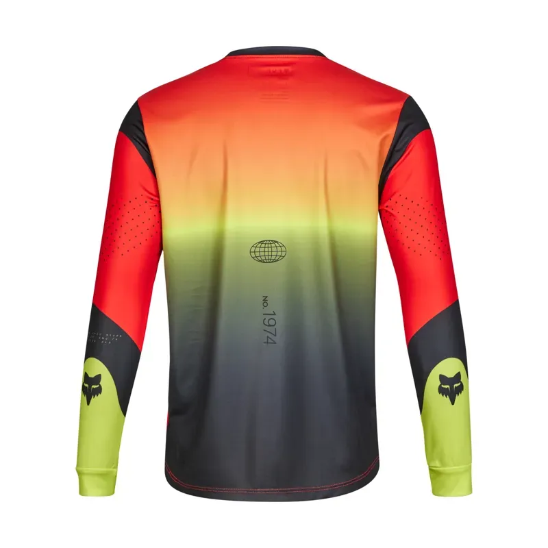 Fox Ranger Revise Long Sleeve Youth Jersey in Red/Yellow-1