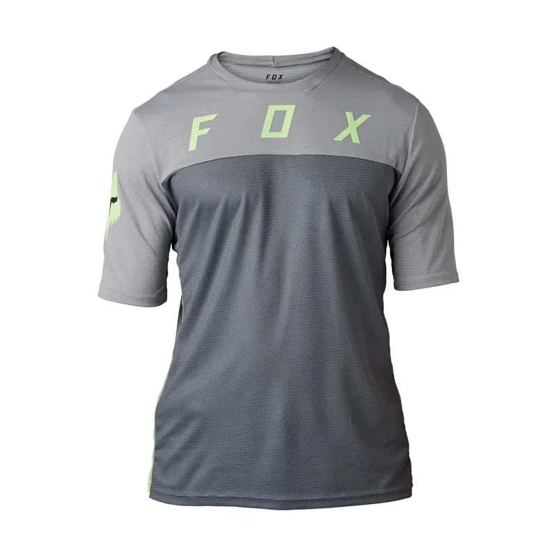 Fox Defend Cekt Short Sleeve Jersey in Black/Grey