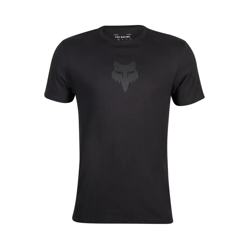 Fox Head Short Sleeve Premium T-Shirt in Black/Black