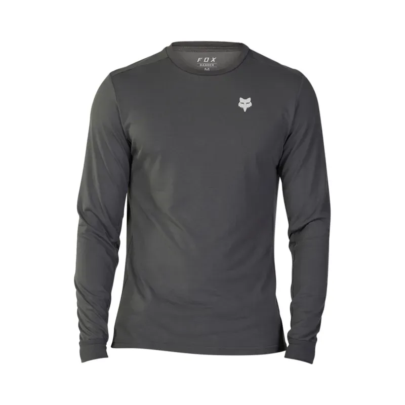 Fox Ranger Drirelease Long Sleeve Jersey in Dark Shadow Grey