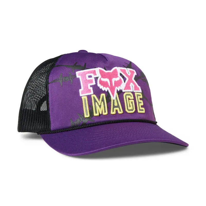 Barbed Wire Snapback Hat in Ultraviolet Purple