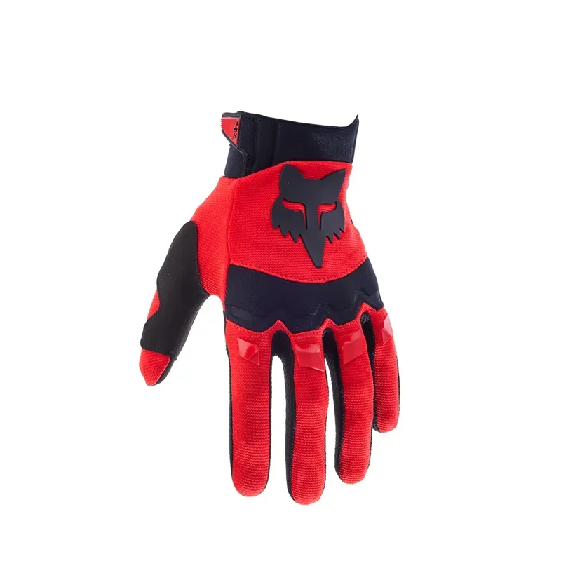 Fox Dirtpaw Gloves in Fluorescent Red