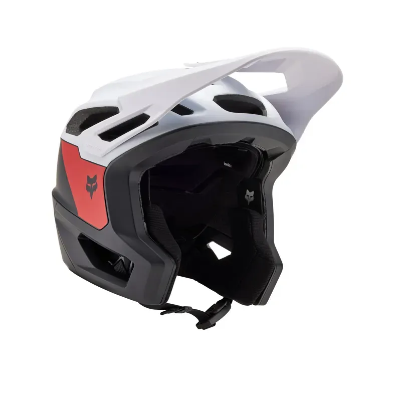 Fox Dropframe Pro Helmet in Black/White-1