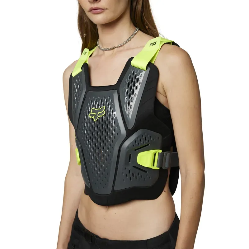 Fox Raceframe Impact CE Chest Guard in Dark Shadow Grey-1
