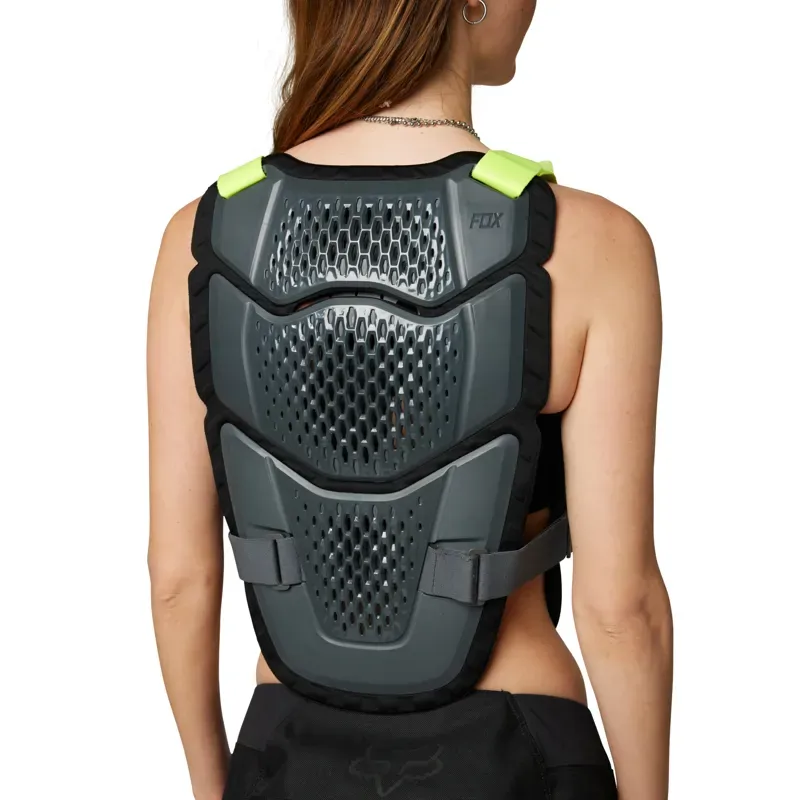 Fox Raceframe Impact CE Chest Guard in Dark Shadow Grey-2